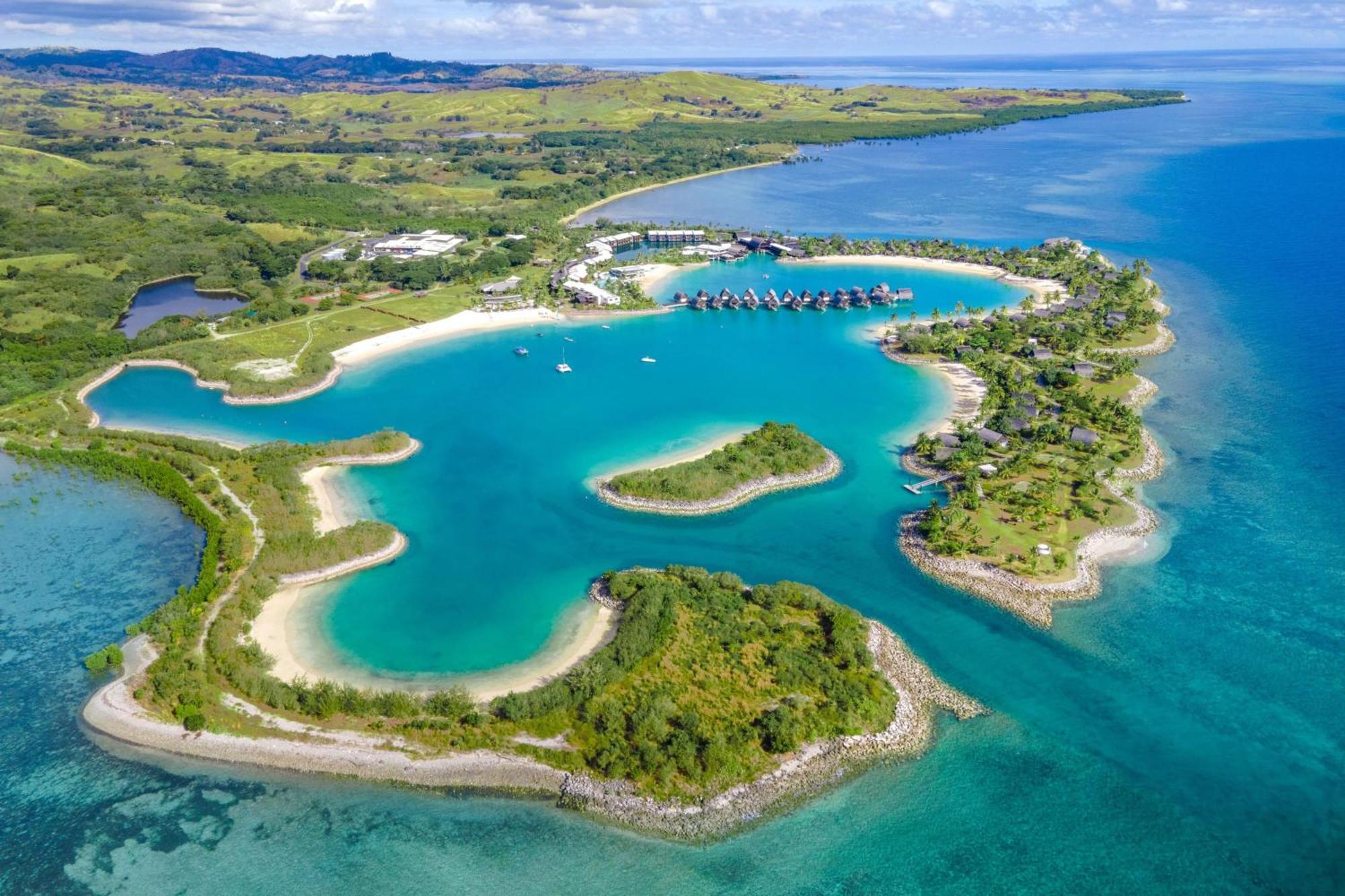 Fiji Marriott Resort Momi Bay Exterior foto Aerial view of the resort